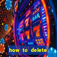 how to delete account in bingo plus