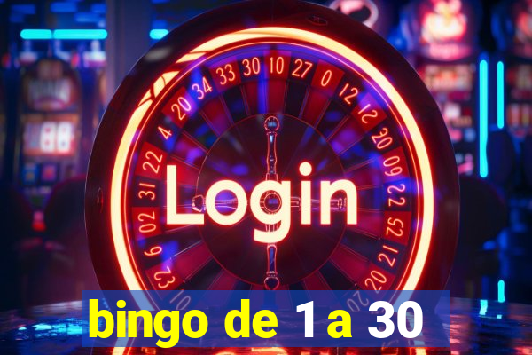 bingo de 1 a 30