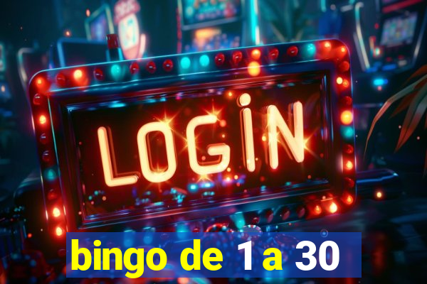 bingo de 1 a 30