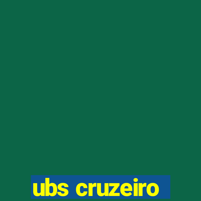 ubs cruzeiro