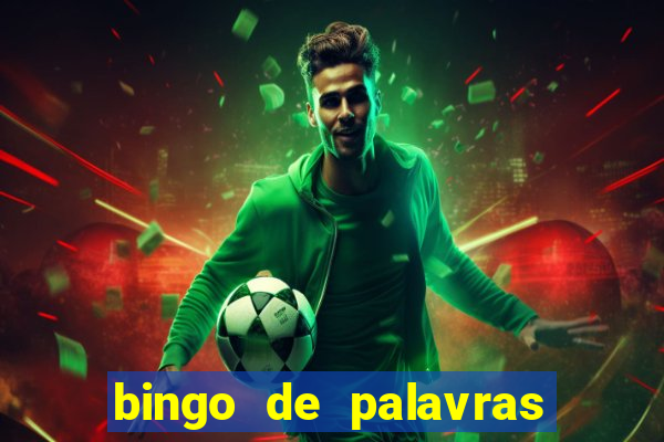 bingo de palavras 3 ano