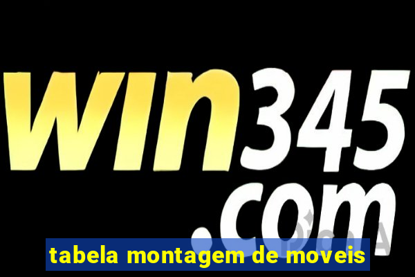 tabela montagem de moveis