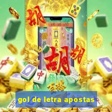 gol de letra apostas