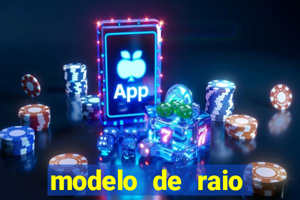 modelo de raio para imprimir