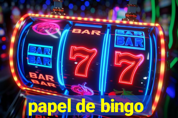 papel de bingo