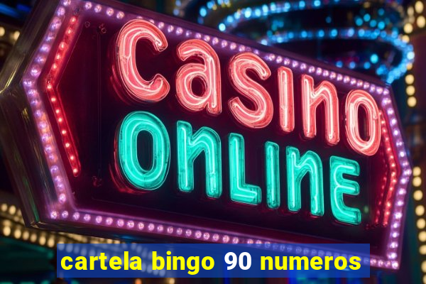 cartela bingo 90 numeros