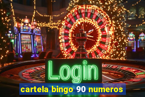 cartela bingo 90 numeros