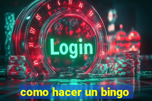 como hacer un bingo