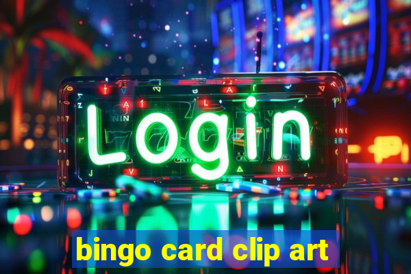 bingo card clip art