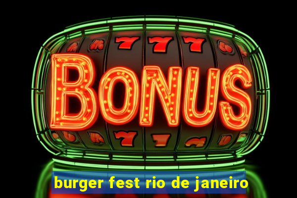 burger fest rio de janeiro