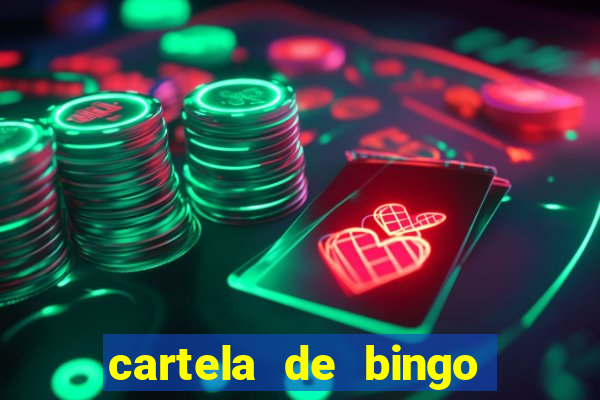 cartela de bingo cha de panela