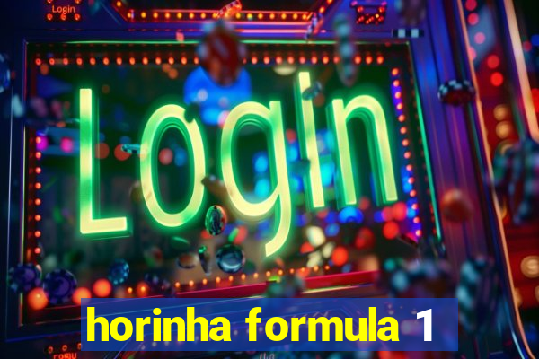 horinha formula 1