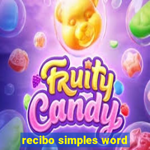 recibo simples word