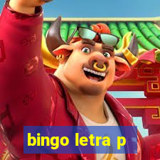 bingo letra p