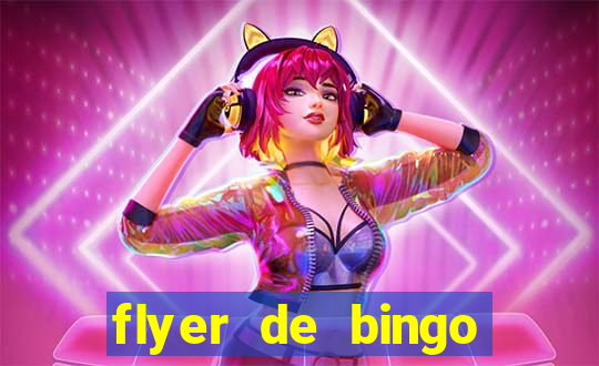 flyer de bingo para editar