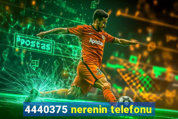 4440375 nerenin telefonu