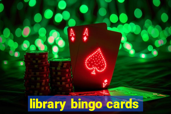 library bingo cards