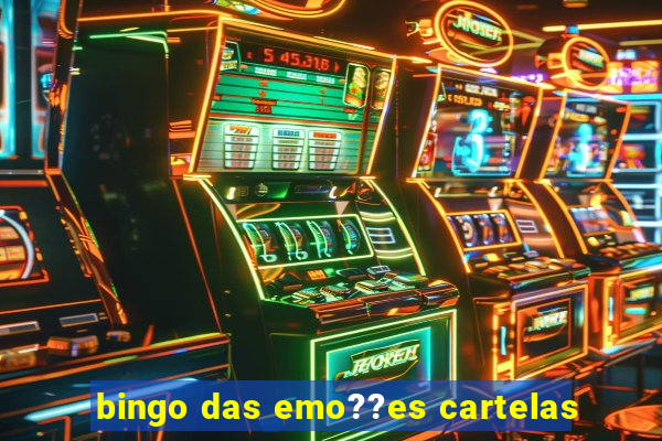 bingo das emo??es cartelas