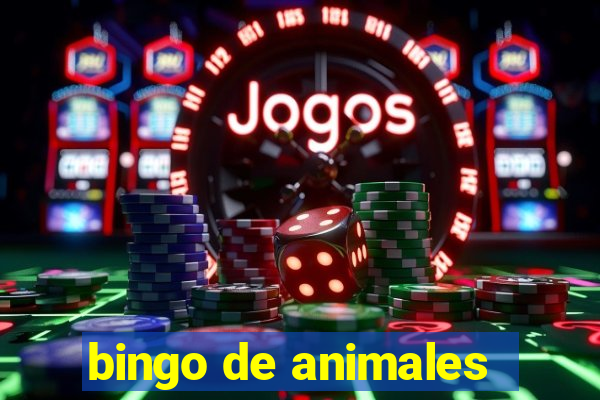 bingo de animales