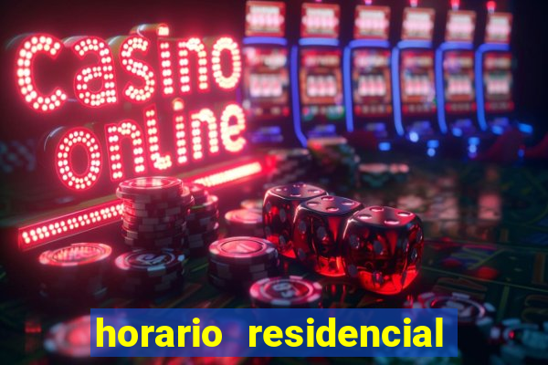 horario residencial das flores