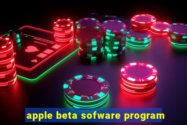 apple beta sofware program