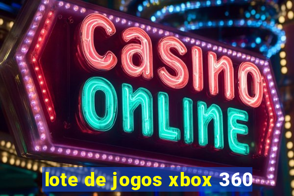 lote de jogos xbox 360