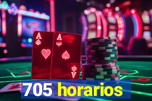 705 horarios