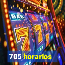 705 horarios