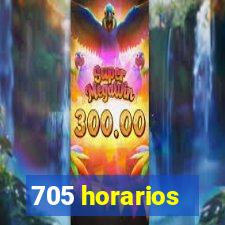 705 horarios