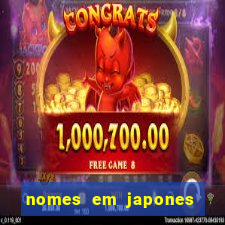 nomes em japones para jogo