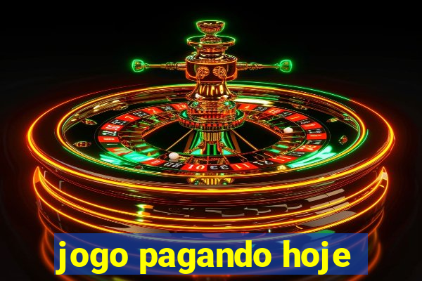 jogo pagando hoje