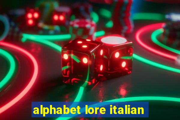 alphabet lore italian