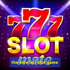 the nice list slot game