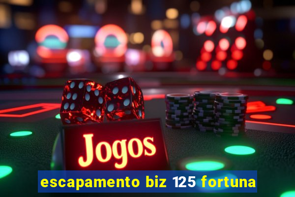 escapamento biz 125 fortuna