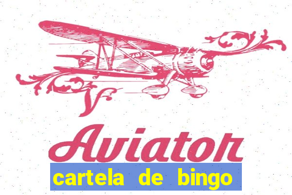 cartela de bingo cha de bebe