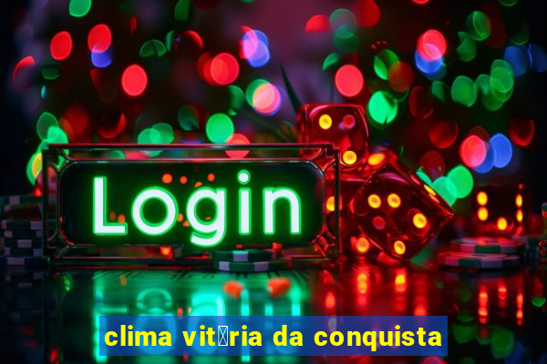 clima vit贸ria da conquista