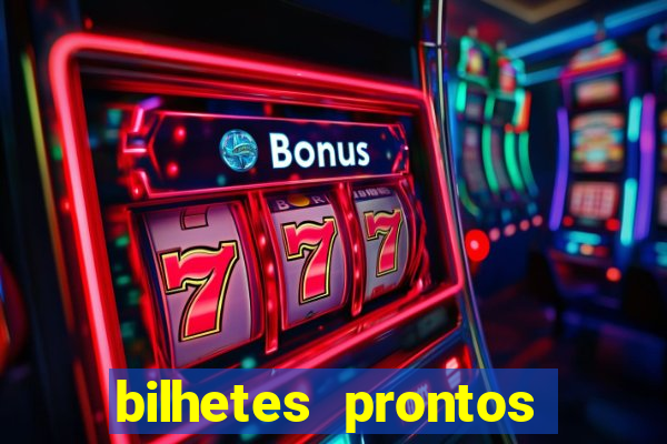 bilhetes prontos dos jogos de hoje