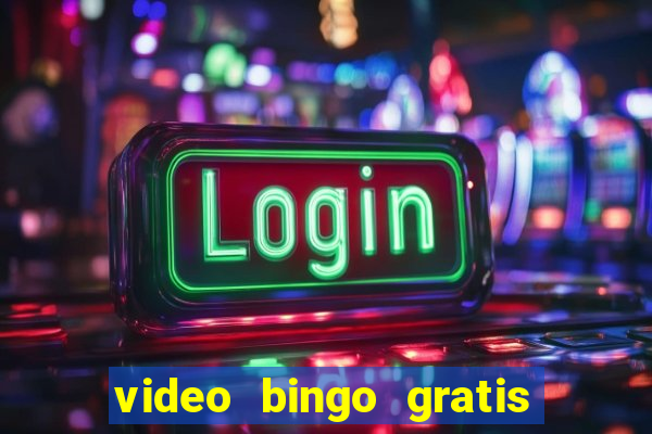 video bingo gratis para brincar