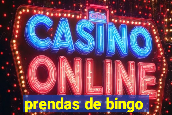 prendas de bingo