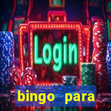 bingo para despedida de solteira para imprimir