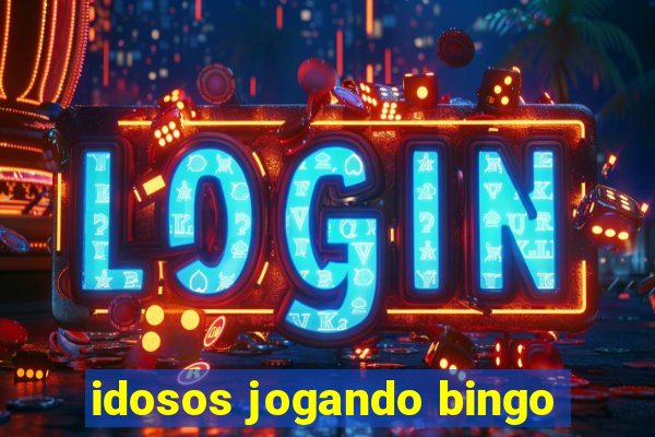 idosos jogando bingo