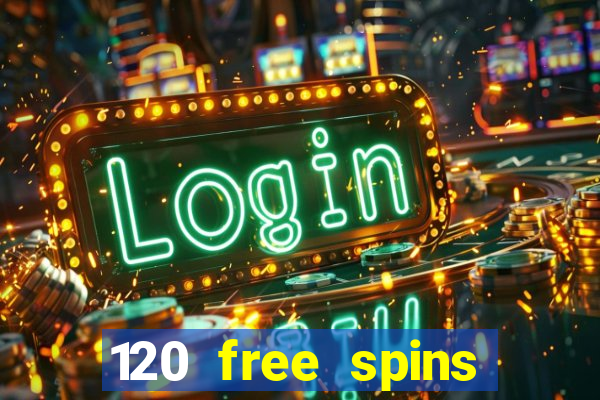 120 free spins online casino promotion