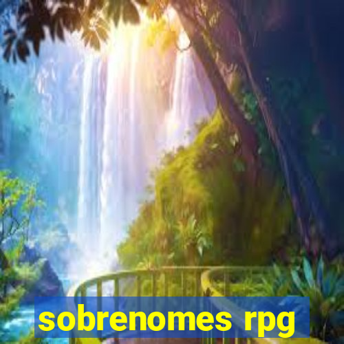 sobrenomes rpg