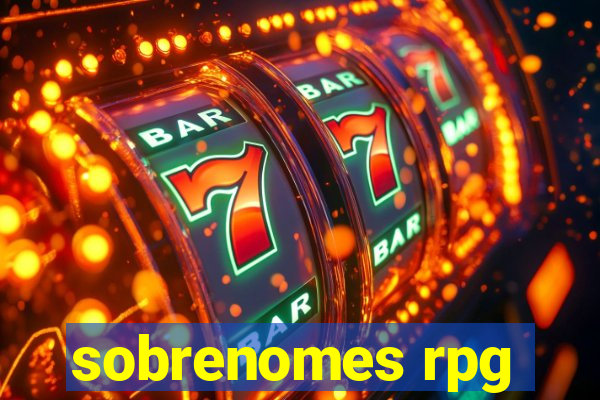 sobrenomes rpg