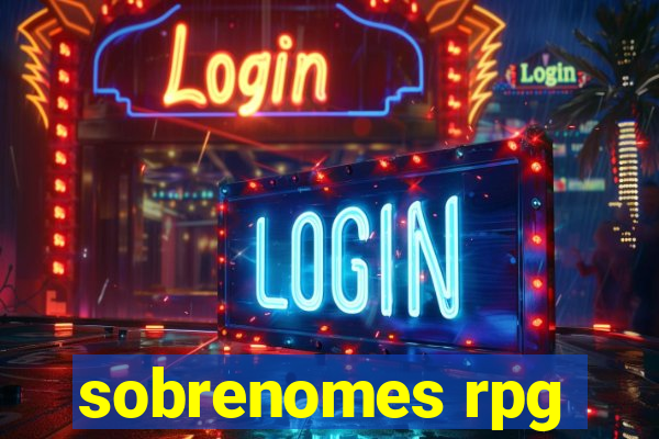 sobrenomes rpg