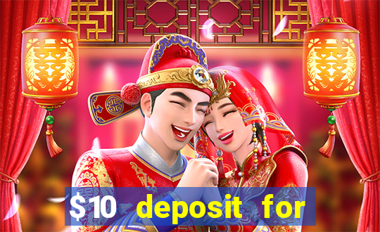 $10 deposit for crypto casino