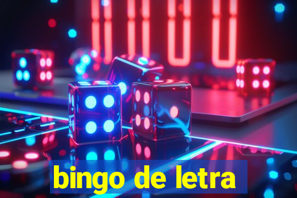 bingo de letra